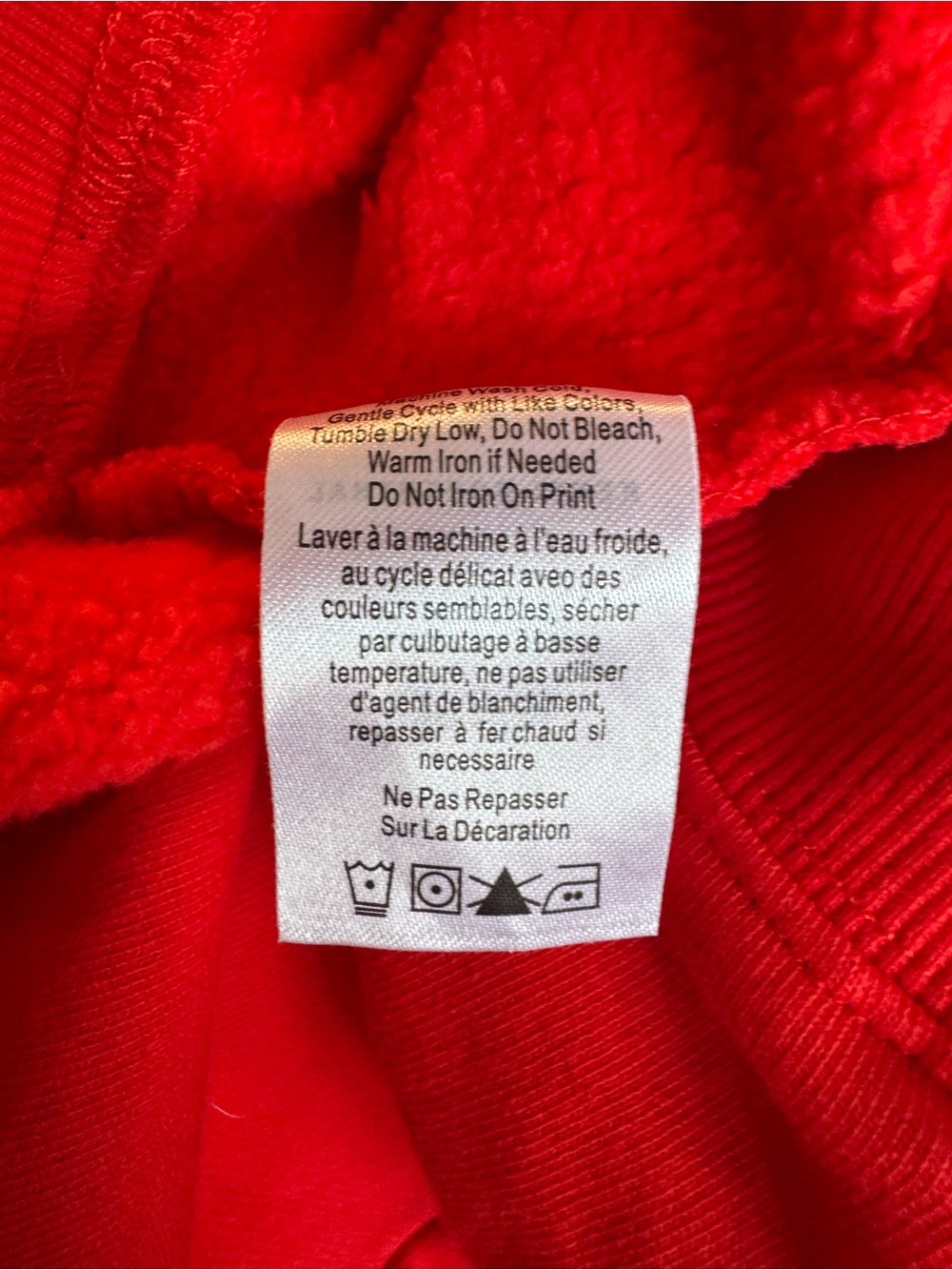 Kerri Rosenthal Red Hoodie with Pink Drip Heart - Picture 5 of 8